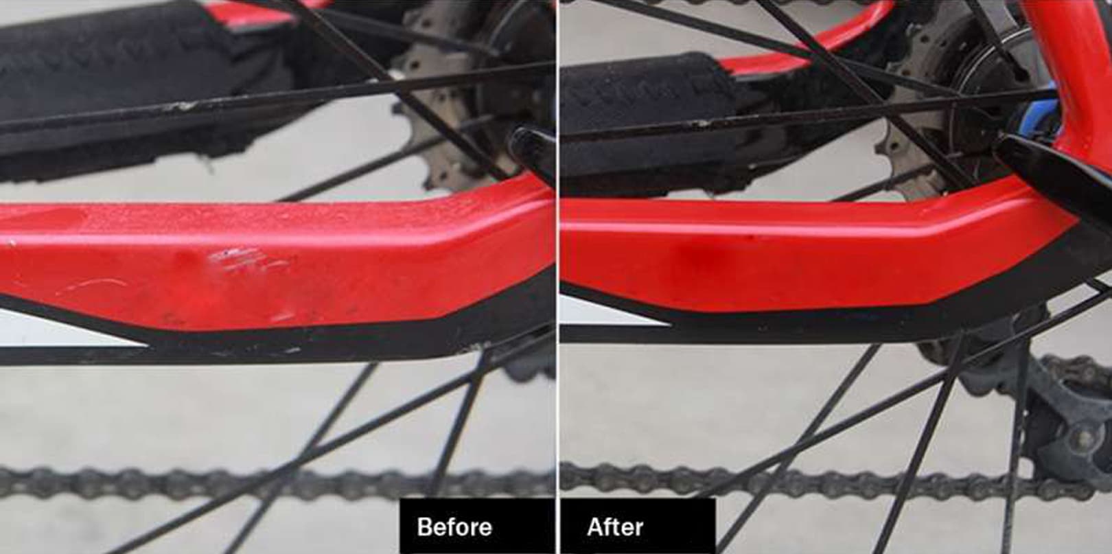 how to remove scratches from bike