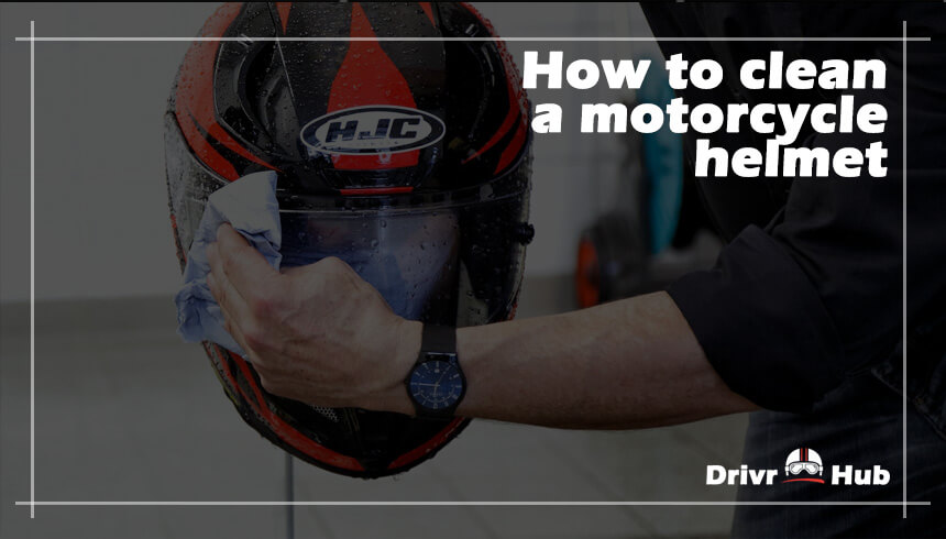How to clean a motorcycle helmet.